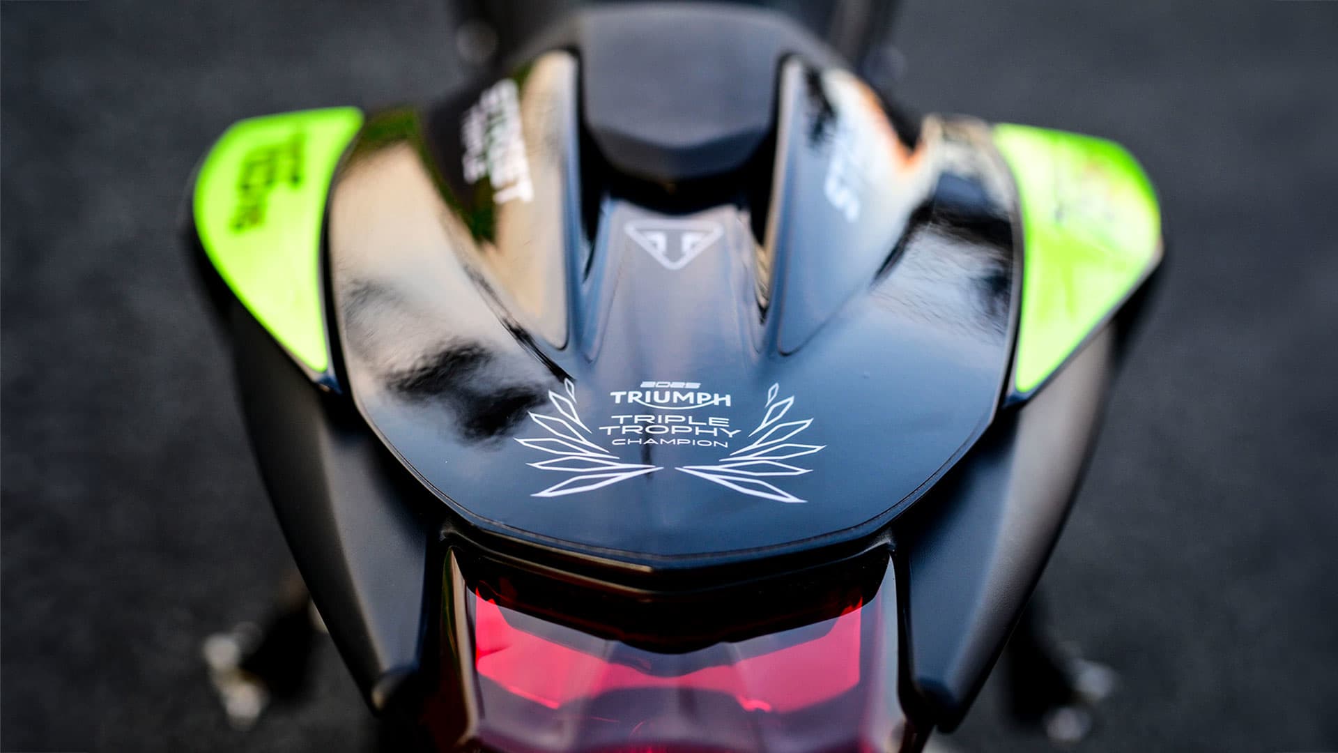 Triumph Triple Trophy Street Triple 765 RS rear detailing